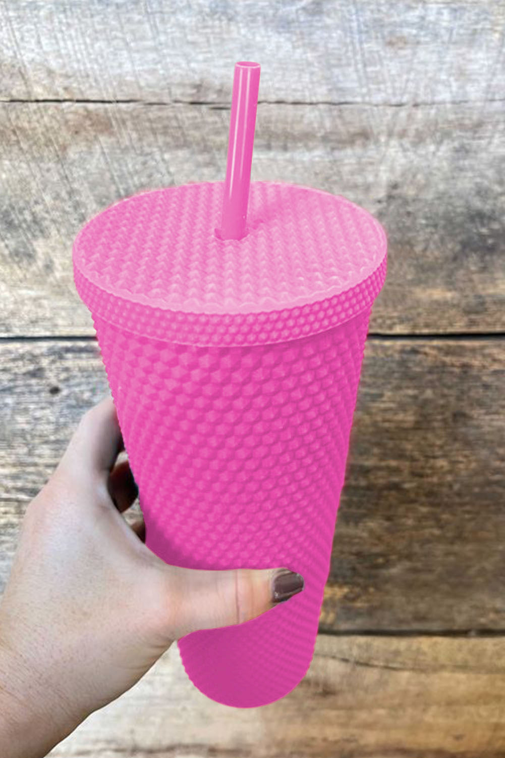 Green Reusable Matte Plastic Tumbler Cup